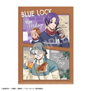 ブルーロック_A4シングルクリアファイル　凪 誠士郎＆御影 玲王／焼きたてパンとテイクアウトドリンク