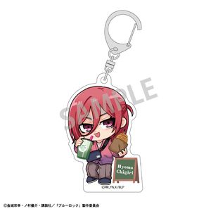 ブルーロック_アクリルキーホルダー　千切 豹馬／焼きたてパンとテイクアウトドリンク　描き起こし