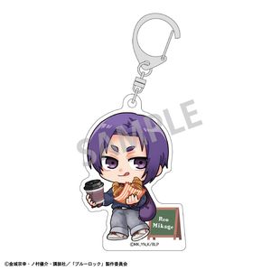 ブルーロック_アクリルキーホルダー　御影 玲王／焼きたてパンとテイクアウトドリンク　描き起こし