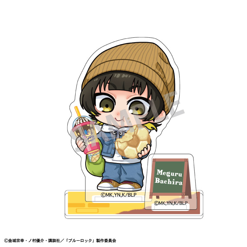 ブルーロック_ミニアクリルスタンド　蜂楽 廻／焼きたてパンとテイクアウトドリンク　描き起こし