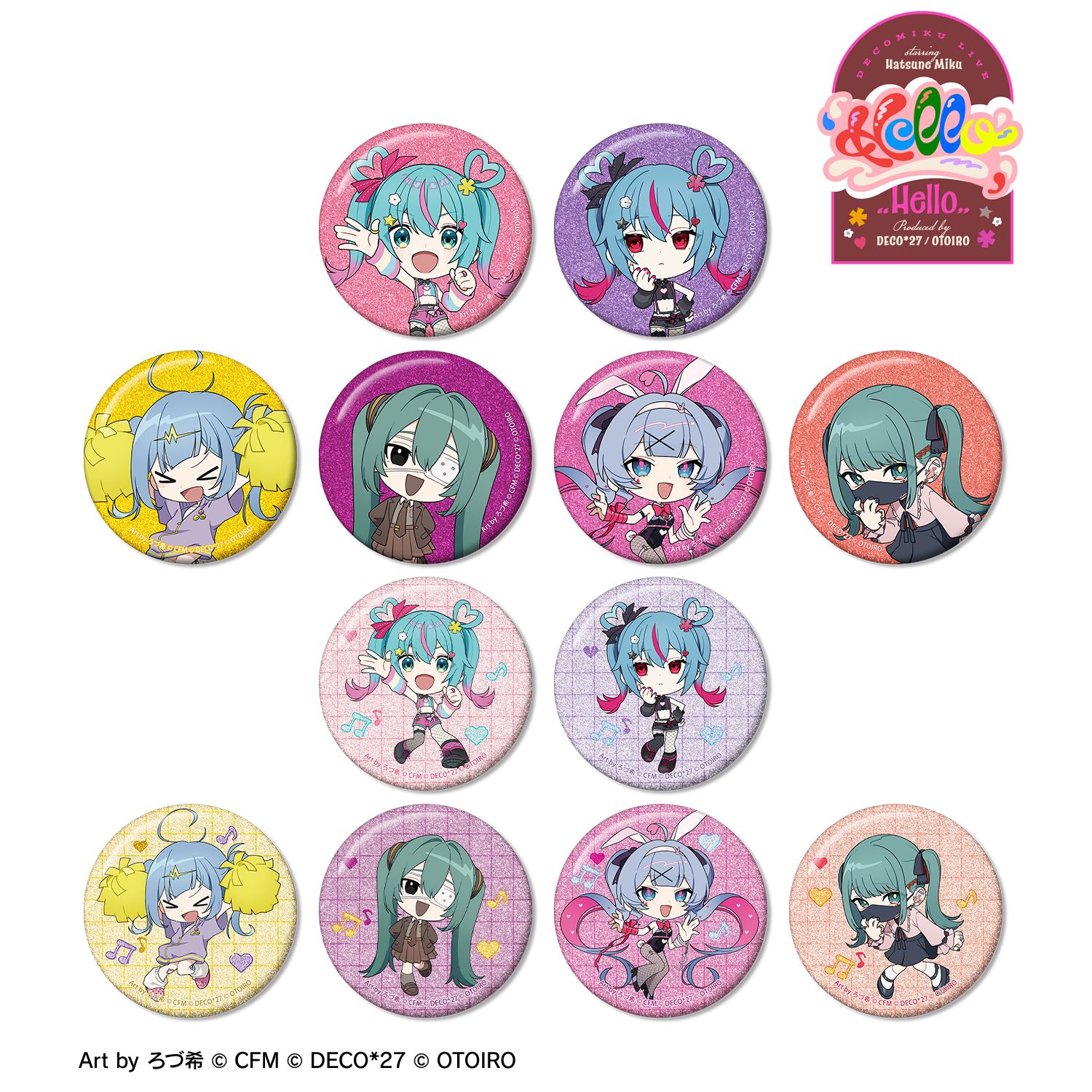 デコミクLIVE starring 初音ミク『Hello』ホログラム缶バッジ デコミクLIVE starring 初音ミク『Hello』Produced by DECO*27