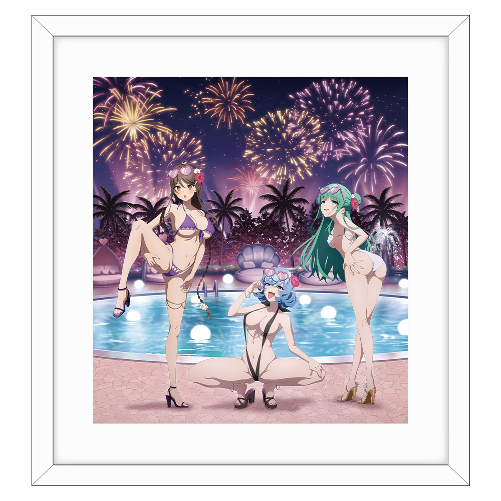 ぬきたし THE ANIMATION_描き下ろし複製原画(ナイトプール)