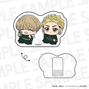 デッドアカウント_ぷちてく アクリルクリップ  羽住蓮理&柄本成彦