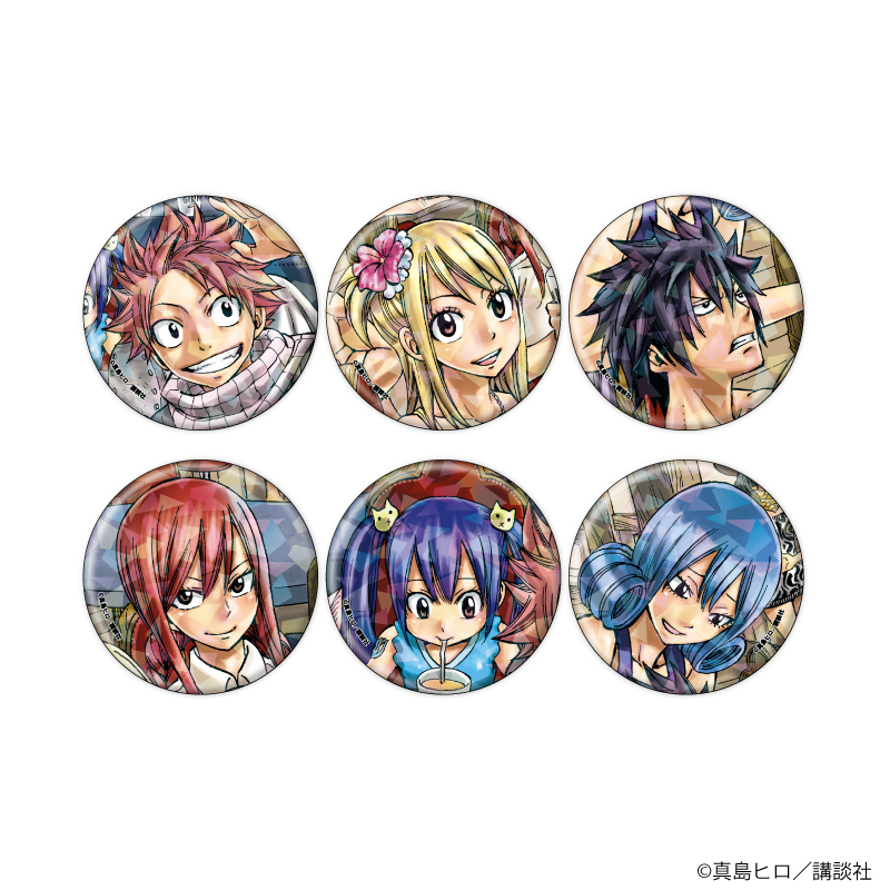 FAIRY TAIL_(57mm)_ホログラム缶バッジ01/コンプリートセット(全6種)(公式イラスト)【コンプリートセット／6個入り】