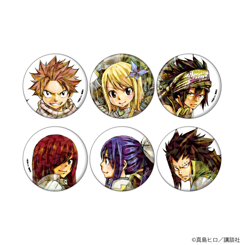 FAIRY TAIL_(57mm)_ホログラム缶バッジ02/コンプリートセット(全6種)(公式イラスト)【コンプリートセット／6個入り】