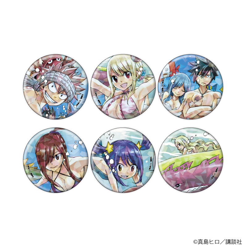 FAIRY TAIL_(57mm)_ホログラム缶バッジ03/コンプリートセット(全6種)(公式イラスト)【コンプリートセット／6個入り】