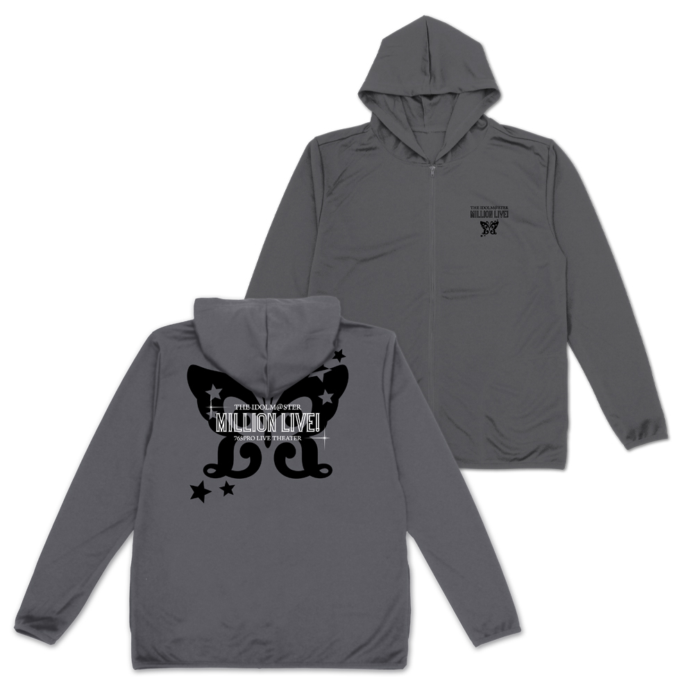 アイドルマスター ミリオンライブ!_XLサイズ_薄手ドライパーカー Ver.2.0/GRAY