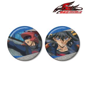 遊☆戯☆王５D's_不動遊星 場面写グリッター缶バッジ2個セット