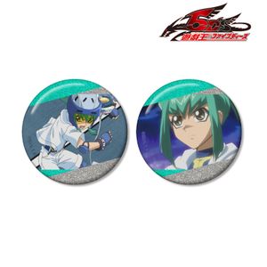遊☆戯☆王５D's_龍亞 場面写グリッター缶バッジ2個セット