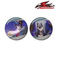 遊戯王5D's 鬼柳 カフェ アクスタ 缶バッジ ステッカー 特典 10点セット 遊☆戯☆王5D's_鬼柳京介 場面写グリッター缶バッジ2個セット | 遊