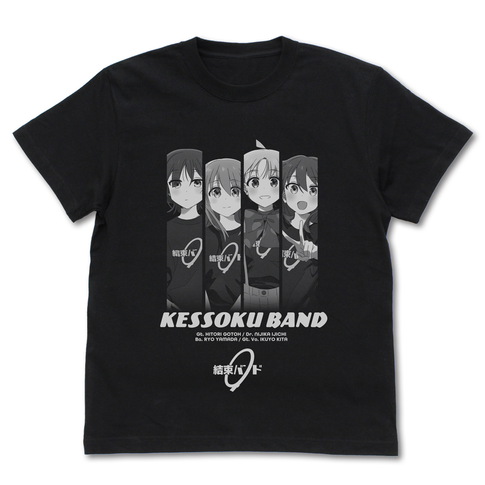 ぼっち・ざ・ろっく!_Lサイズ_結束バンドメンバー Tシャツ/BLACK
