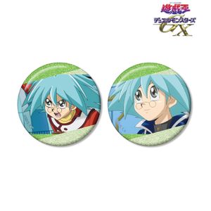 遊☆戯☆王デュエルモンスターズGX_丸藤翔 場面写グリッター缶バッジ2個セット