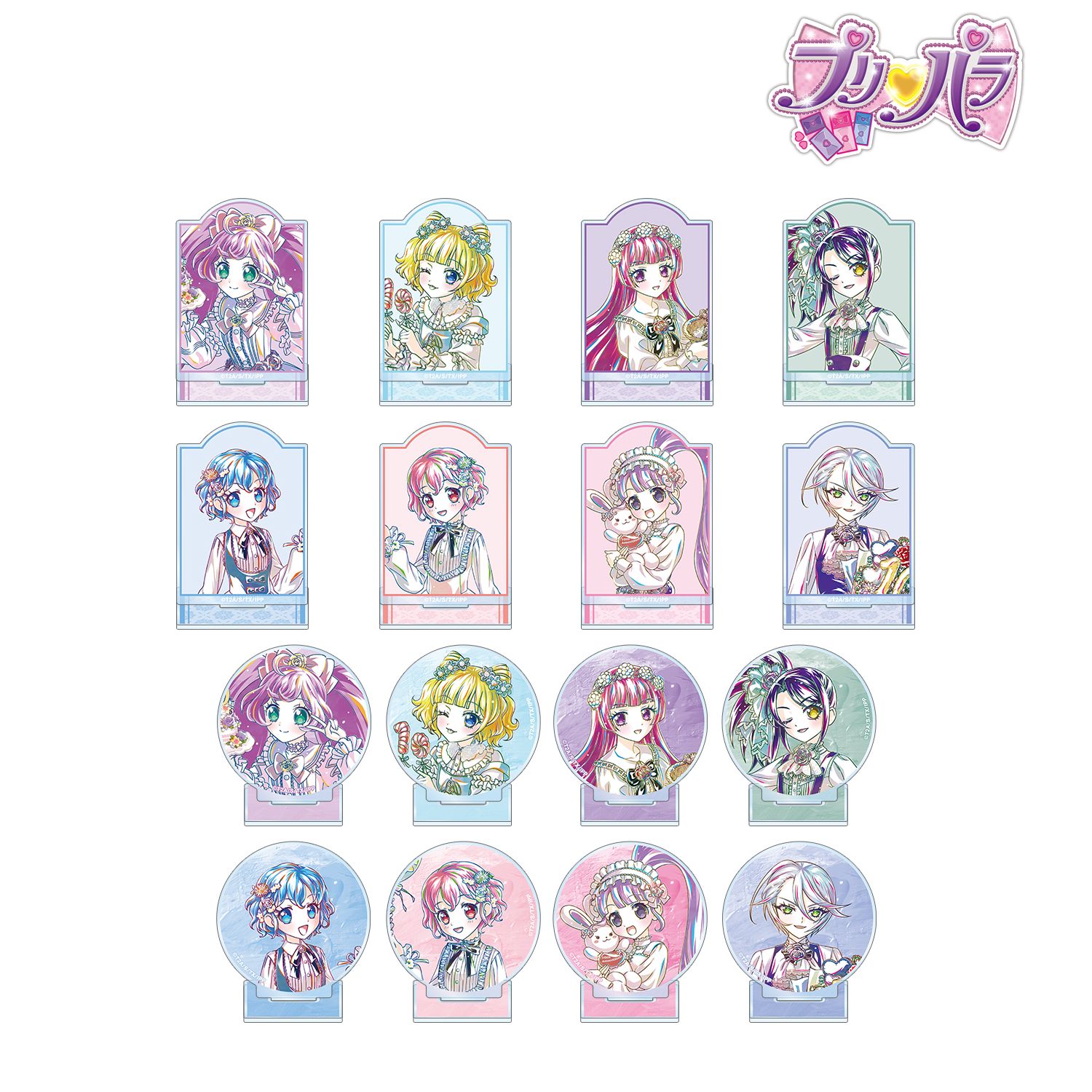 プリパラ_描き下ろし 花まつりver. トレーディング Ani-Art アクリルスタンド(1BOX/16個入り)(単位/コンプリートBOX)