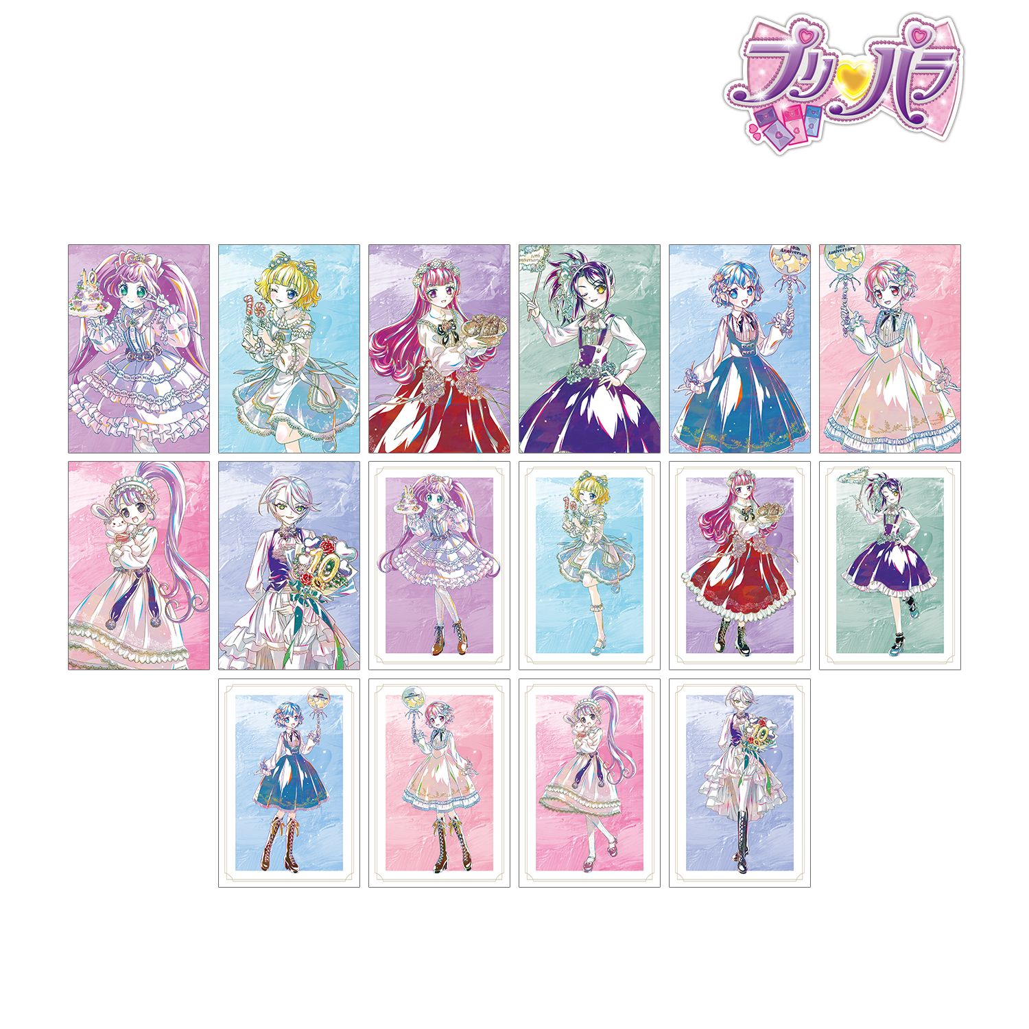 プリパラ_描き下ろし 花まつりver. トレーディング Ani-Art ポストカード(1BOX/16個入り)(単位/コンプリートBOX)