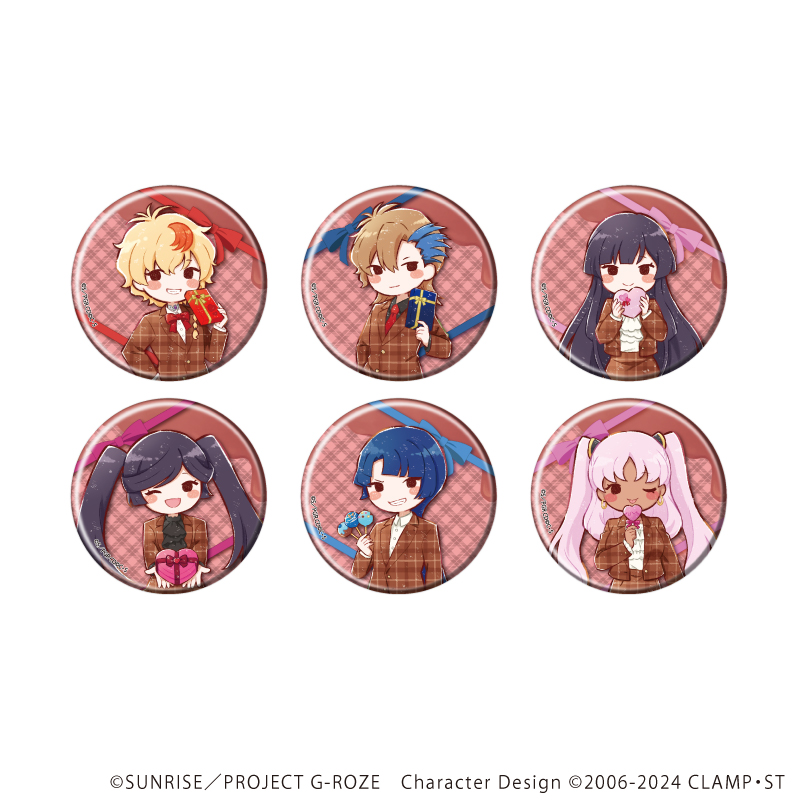 コードギアス 奪還のロゼ_缶バッジ02/バレンタインver.コンプリートセット(全6種)(グラフアートイラスト)【コンプリートセット/6個入り】