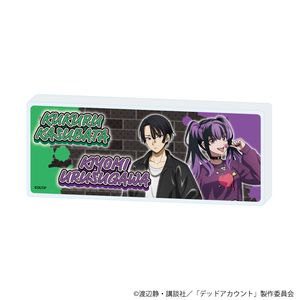 デッドアカウント_ミニアクリルブロック02/霞流括&漆栖川希詠 ストリートファッションver.(描き下ろしイラスト)