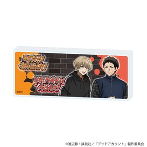 デッドアカウント_ミニアクリルブロック03/羽住蓮理&痣木宵丸 ストリートファッションver.(描き下ろしイラスト)