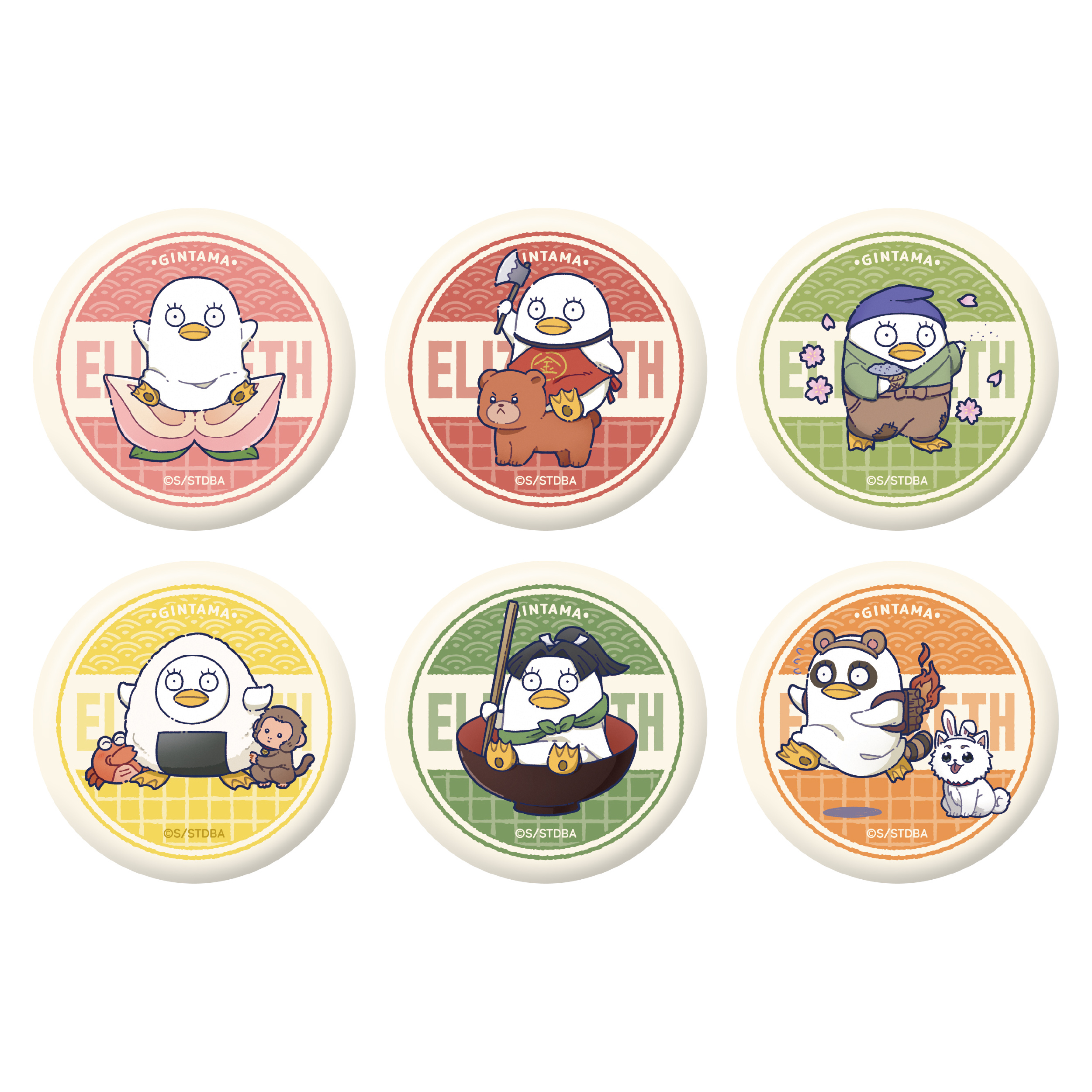 銀魂_キャラバッジコレクション／エリザベス昔話 【BOX／6個入り】