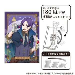 ブルーロック_アート缶バッジ　御影玲王　シーカー