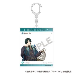 ブルーロック_SNS風アクリルキーホルダー　糸師凛　シーカー