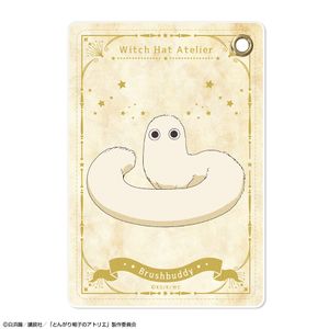 とんがり帽子のアトリエ_レザーパスケース デザイン06(フデムシ)