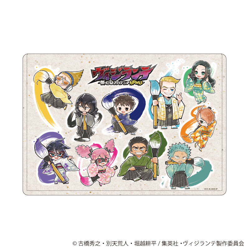 ヴィジランテ -僕のヒーローアカデミア ILLEGALS-_キャラクリアケース08/書道ver. 集合デザイン(レトロアート)