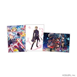 クイズRPG 魔法使いと黒猫のウィズ_L版ブロマイド3枚セット14/C(公式イラスト)