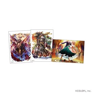 クイズRPG 魔法使いと黒猫のウィズ_L版ブロマイド3枚セット15/D(公式イラスト)