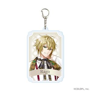 クイズRPG 魔法使いと黒猫のウィズ_デカアクリルキーホルダー01/ラギト ホワイトデーver.(描き下ろしイラスト)