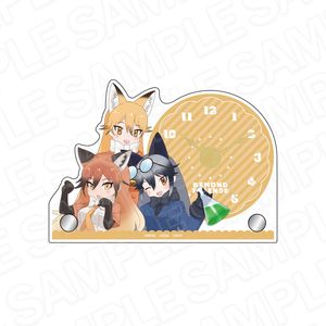 けものフレンズ3_ミニアクリルクロック キタキツネ&ギンギツネ&アカギツネ