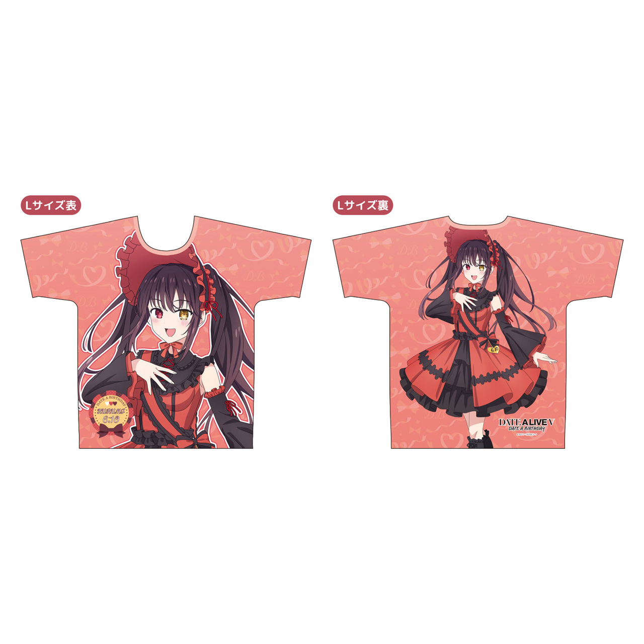 デート・ア・ライブ_Lサイズ_デート・ア・バースデー202606　フルグラフィックTシャツ 狂三