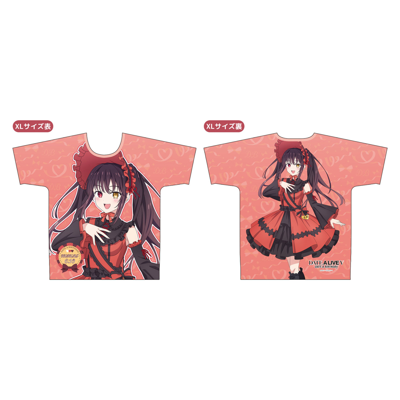 デート・ア・ライブ_XLサイズ_デート・ア・バースデー202606　フルグラフィックTシャツ 狂三
