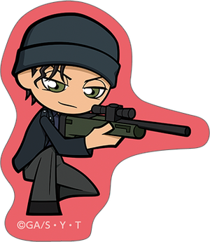 名探偵コナン_ミニキャラステッカー／赤井秀一