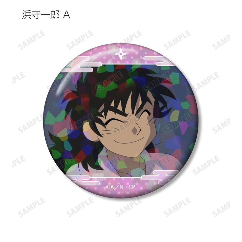 忍たま乱太郎_浜守一郎 場面写ホログラム缶バッジ2個セット | 忍たま乱