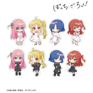 ぼっち・ざ・ろっく！_上倉エクさんイラスト 白いワンピースver.&黒いワンピースver. トレーディングダイカットステッカー(単位/コンプリートBOX／8パック入り)