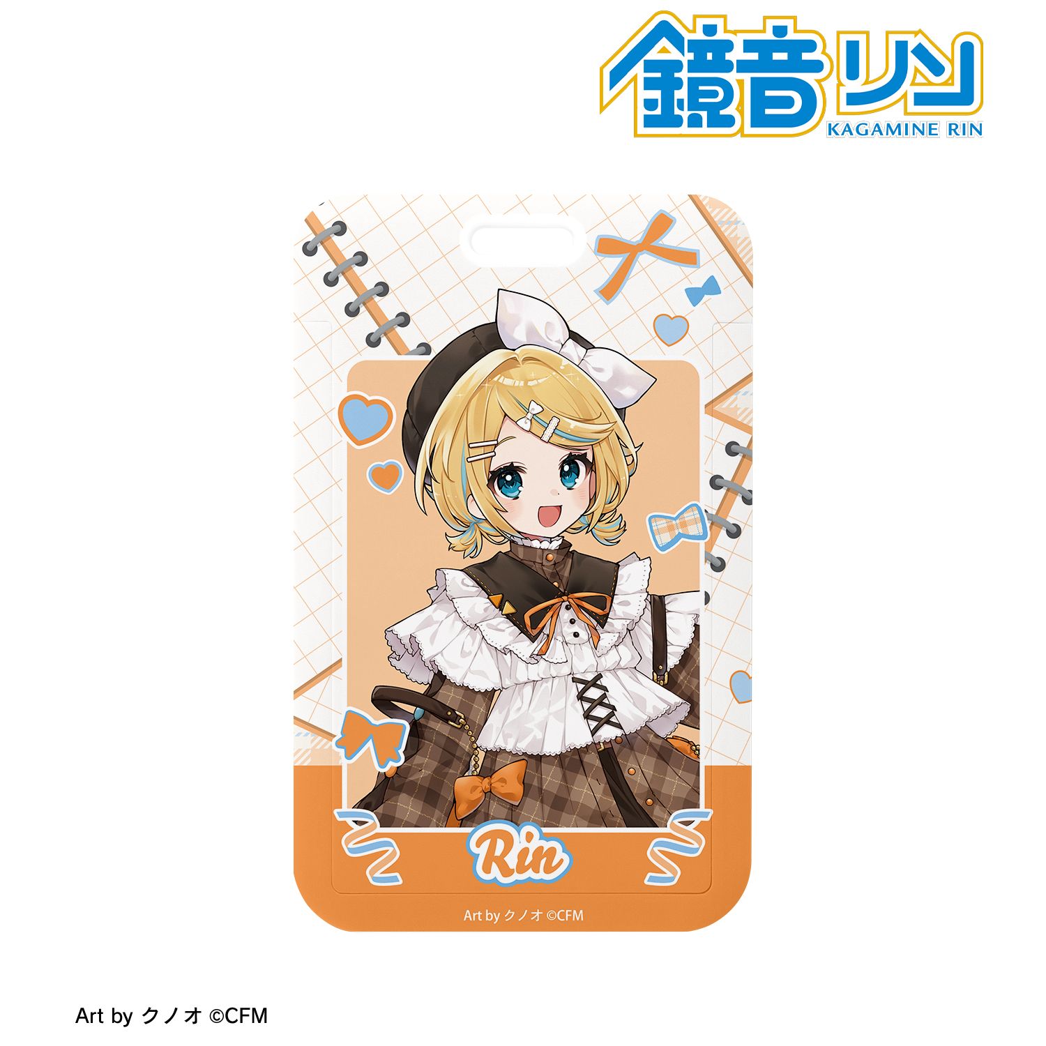 初音ミク_描き下ろし 鏡音リン 私服ver. Art by クノオ フォトカードホルダー