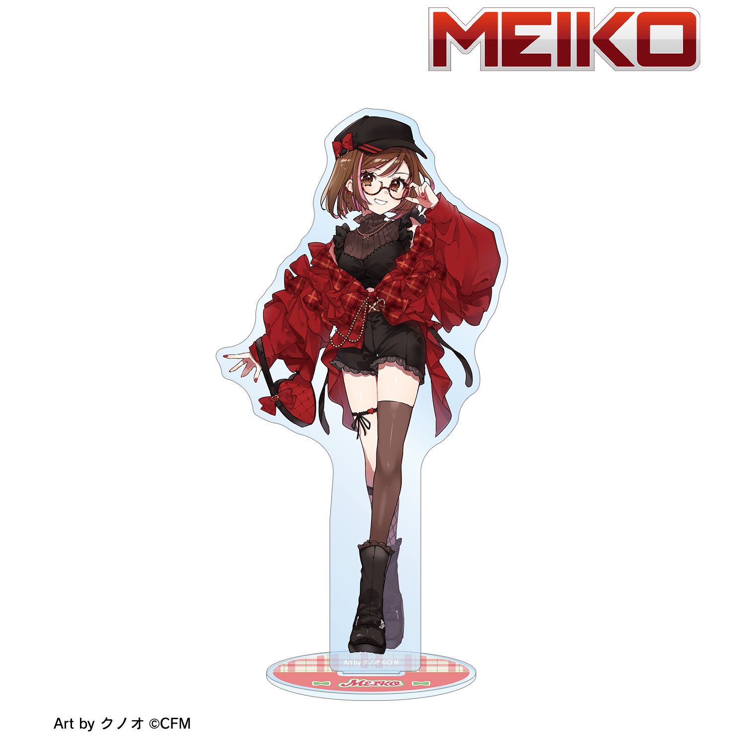 初音ミク_描き下ろし MEIKO 私服ver. Art by クノオ BIGアクリルスタンド
