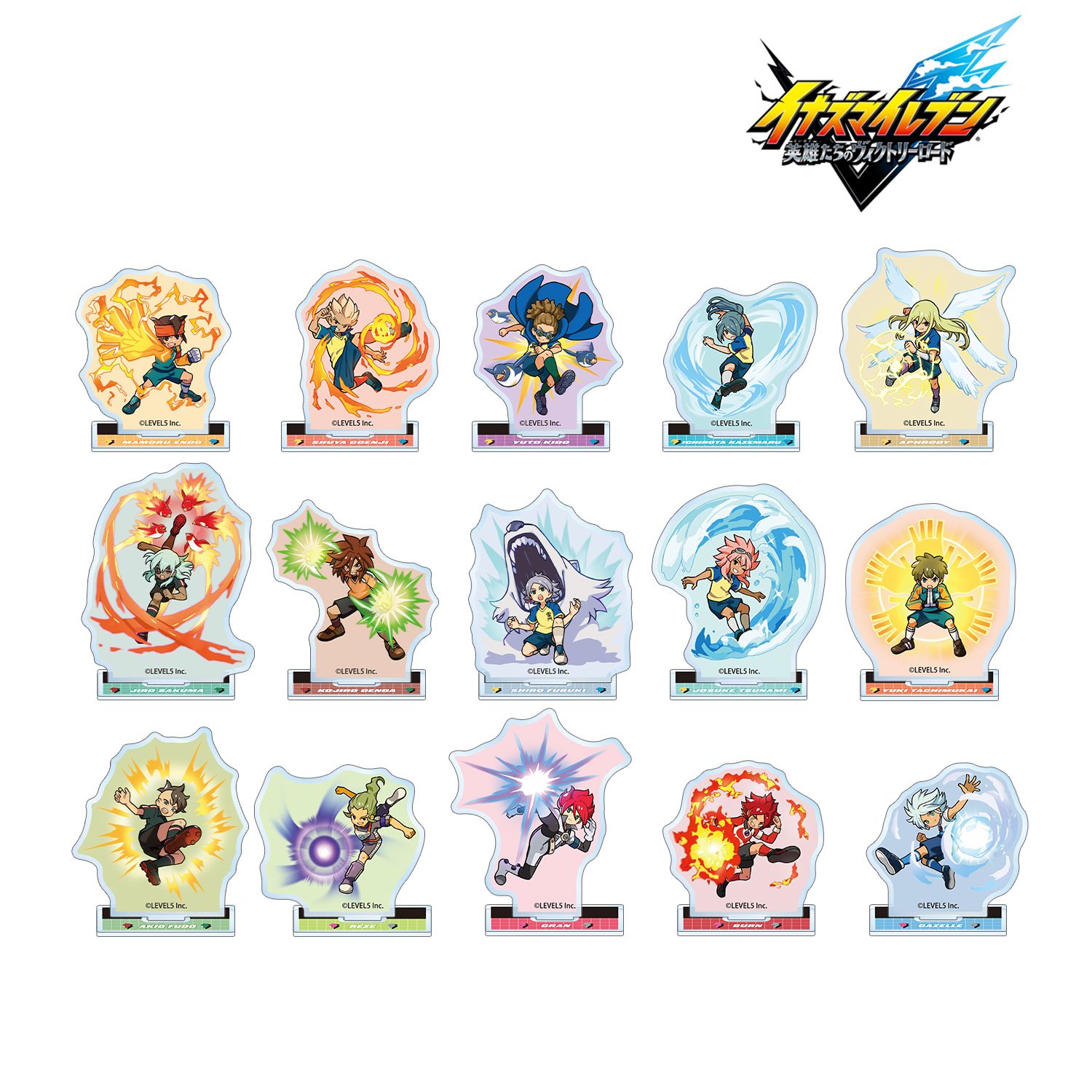 イナズマイレブン 英雄たちのヴィクトリーロード_イナズマイレブン 英雄たちのヴィクトリーロード 必殺技ver. トレーディングアクリルスタンド(単位/コンプリートBOX／15パック入り)