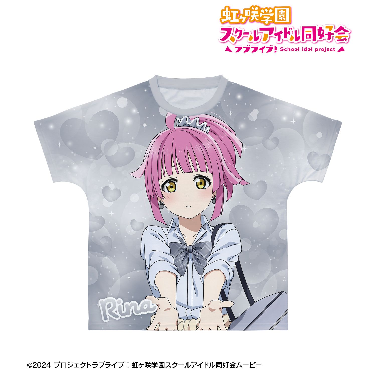 ラブライブ！虹ヶ咲学園スクールアイドル同好会_(サイズ/L)_描き下ろし 天王寺璃奈 ギャル制服ver. フルグラフィックTシャツユニセックス