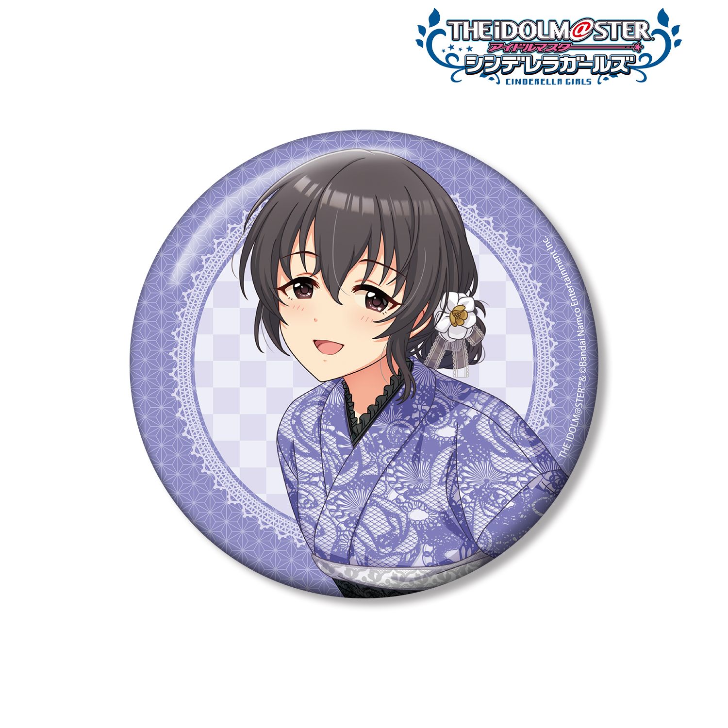 アイドルマスター シンデレラガールズ_描き下ろし 藤原肇 レース着物ver. 100mm缶バッジ