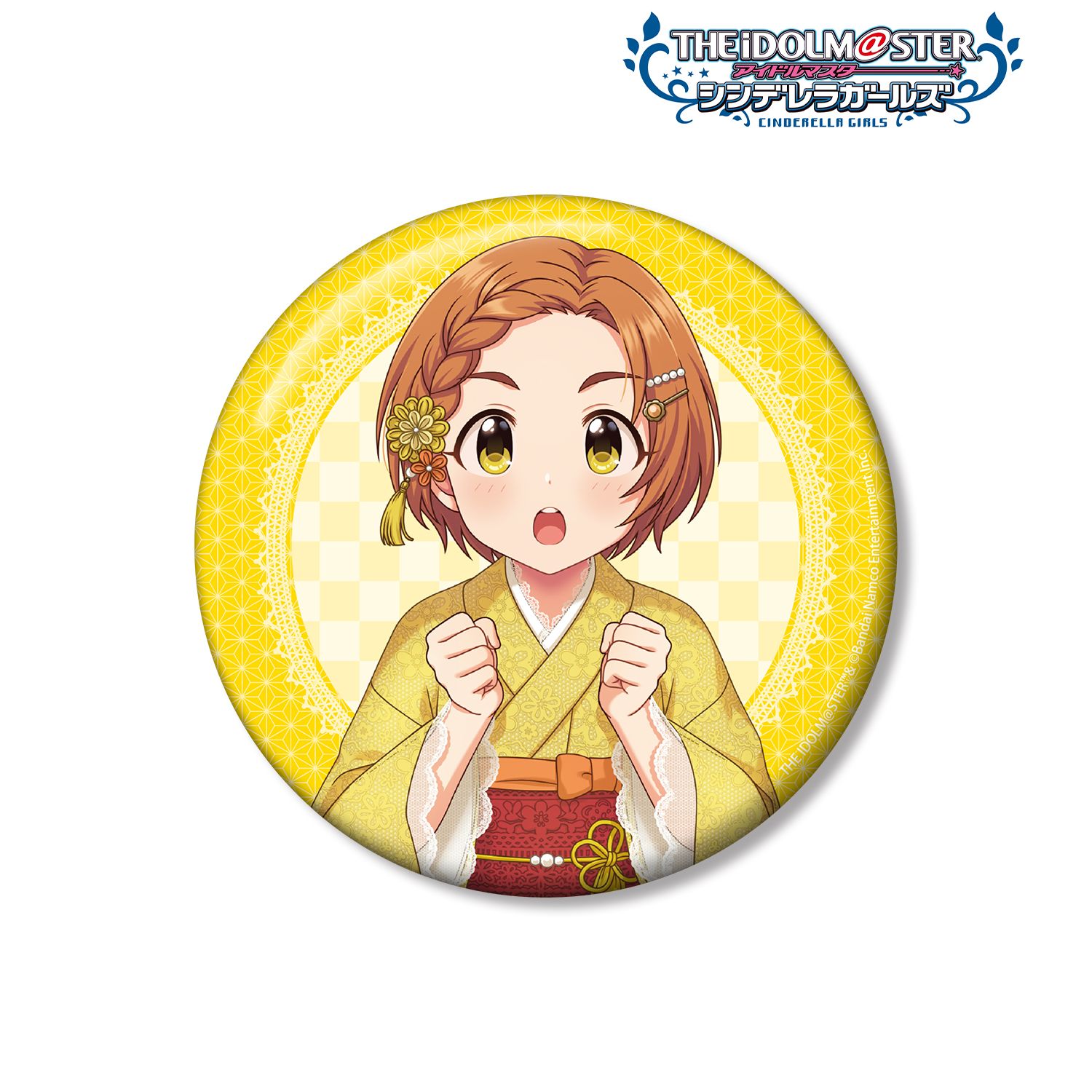 アイドルマスター シンデレラガールズ_描き下ろし 龍崎薫 レース着物ver. 100mm缶バッジ