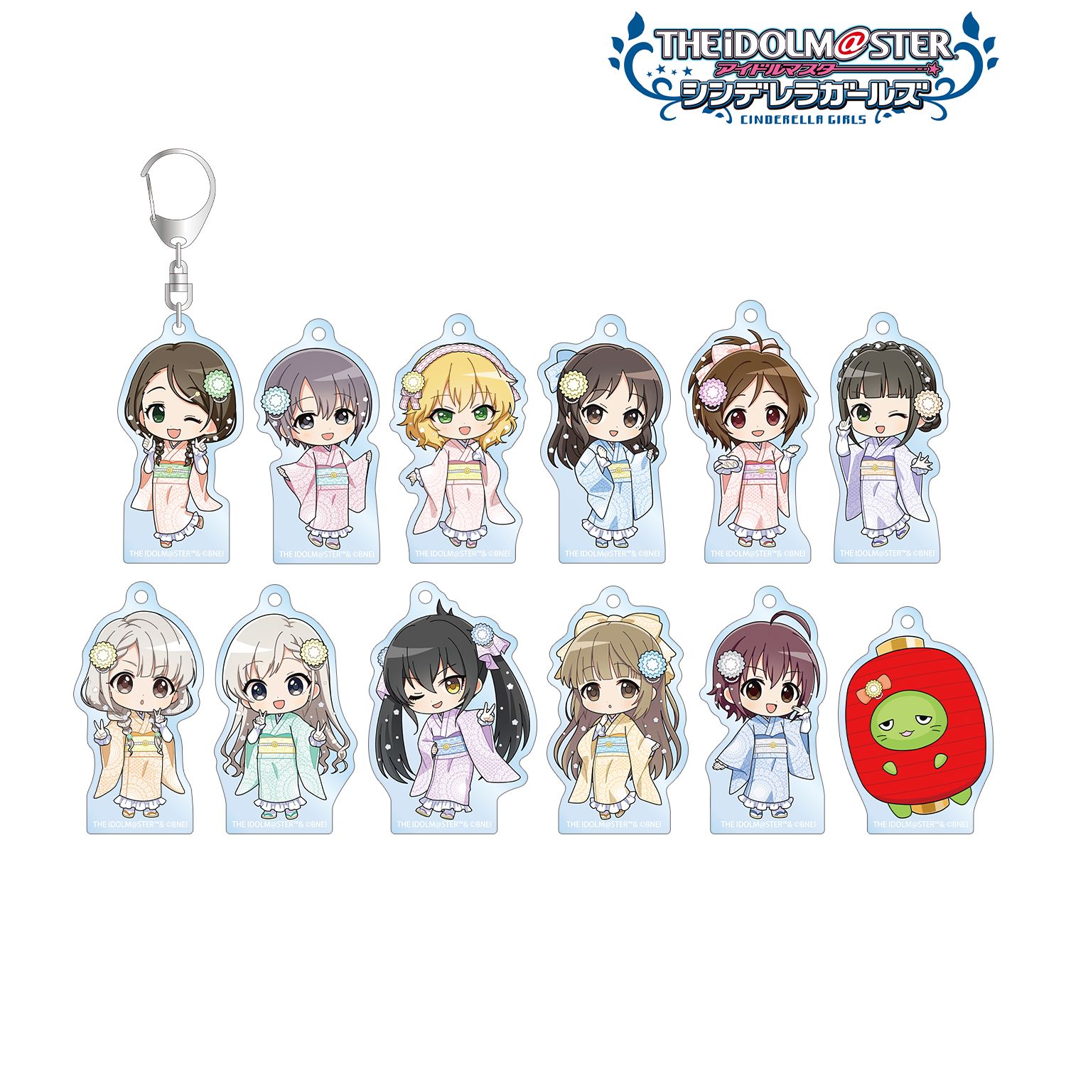 アイドルマスター シンデレラガールズ_トレーディング ちびキャラ レース着物ver. アクリルキーホルダー(単位/コンプリートBOX)【BOX/12パック入り】