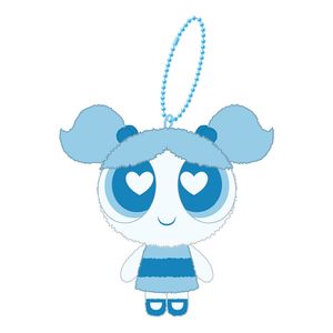 パワーパフガールズ_ぬいぐるみキーホルダー(バブルス)