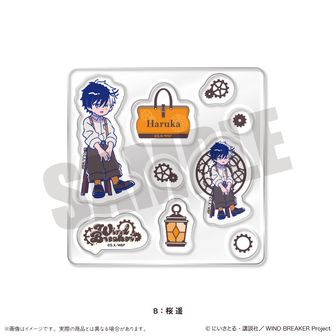 WINDBREAKER　ランダム缶バッチ　ステッカーシート（桜　蘇枋　楡井） 人気ブランドを WINDBREAKER ランダム缶バッチ ステッカーシート（桜