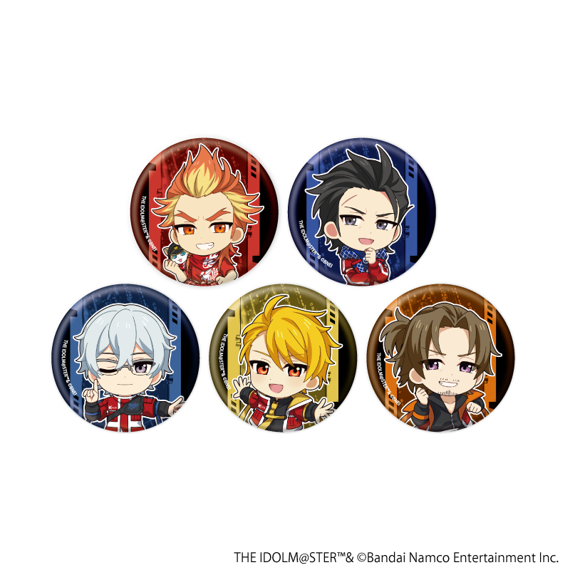 アイドルマスター SideM_缶バッジ21/サイバーパンクver. コンプリートセット(全5種)(ミニキャライラスト)【コンプリートセット/5個入り】
