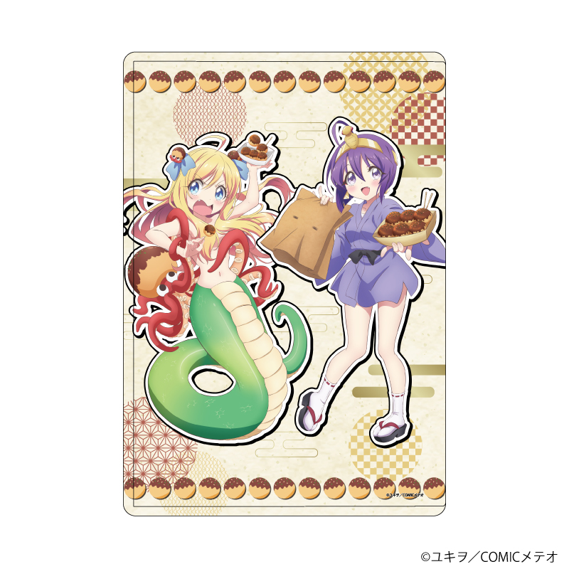 邪神ちゃんドロップキック_キャラクリアケース10/邪神ちゃん&メデューサ ご当地ver. (描き下ろしイラスト)