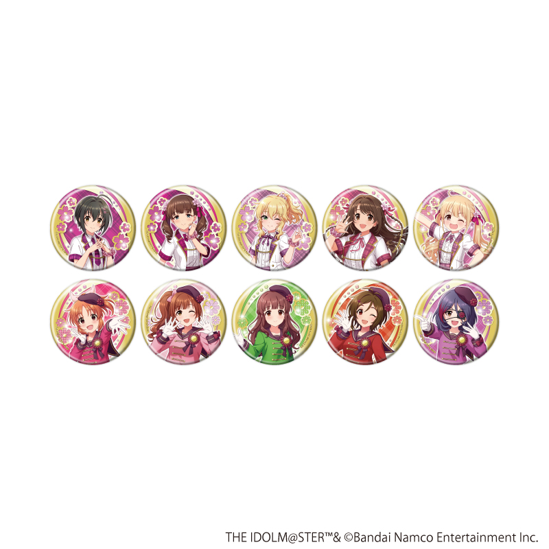 アイドルマスター シンデレラガールズ_缶バッジ19/制服アイドル衣装風 コンプリートセット(全10種)(描き下ろしイラスト)【BOX/10個入り】