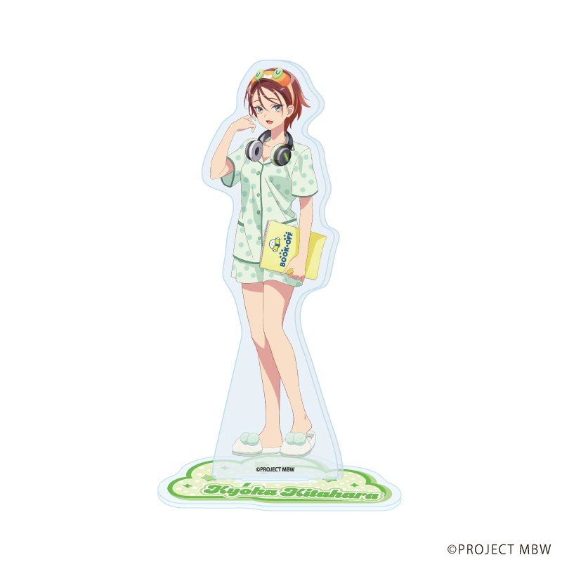 前橋ウィッチーズ_アクリルスタンド18/北原キョウカ 水玉ルームウェアver.(描き下ろしイラスト)