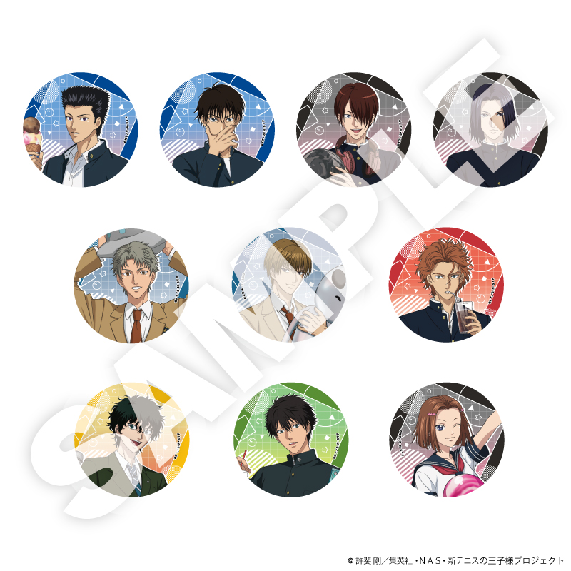 新テニスの王子様_トレーディング缶バッジ Vol.5 全10種　【コンプリートOPP／10個入り】