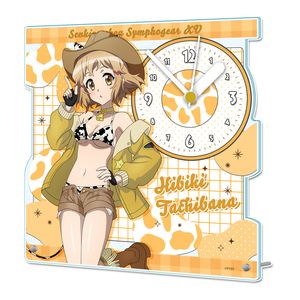 戦姫絶唱シンフォギアXV_描き下ろし アクリル置時計【立花 響】カウガールver.